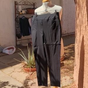 Chico's Black Slim Straight Trousers